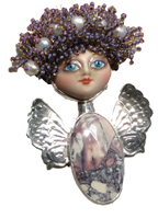 Purple Dembowski Fairy Pin