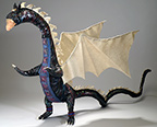 Terus the Timid dragon sculpture